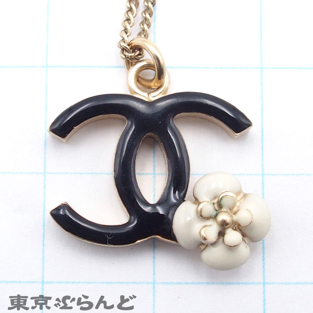 シャネル CHANEL ネックレス ライトゴールド メタル ココマーク 