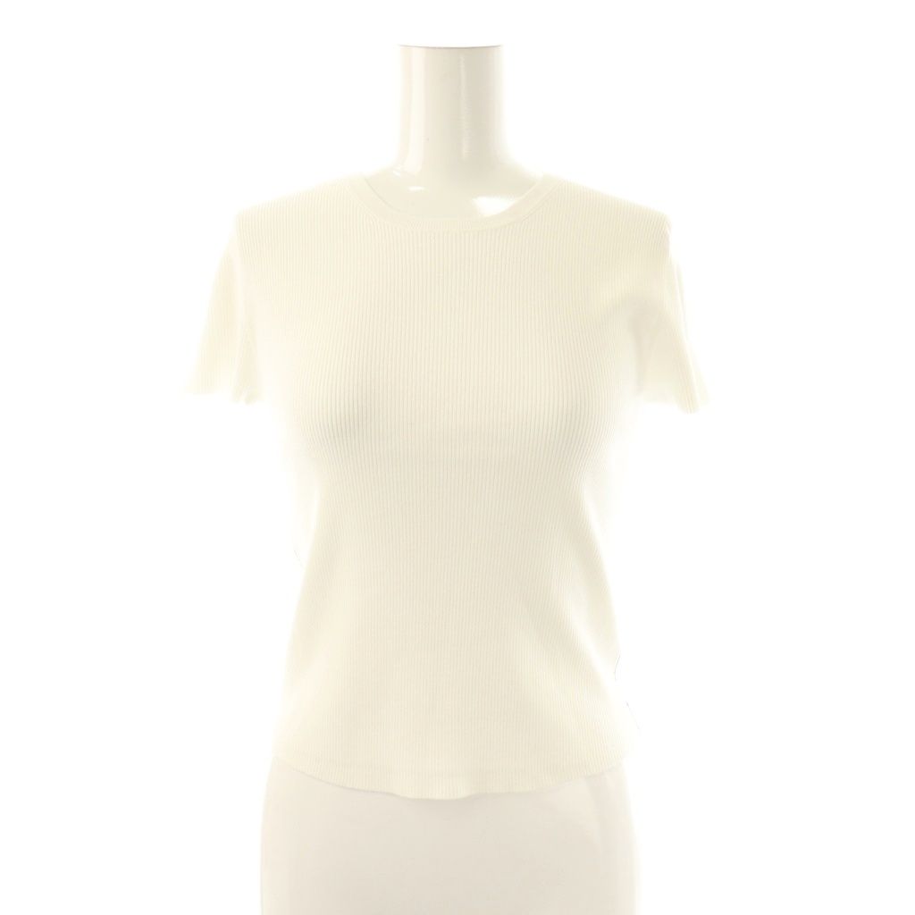 セオリー Theory 25SS WOOSTER CREPE KNIT BI COLOR RIB TEE リブT