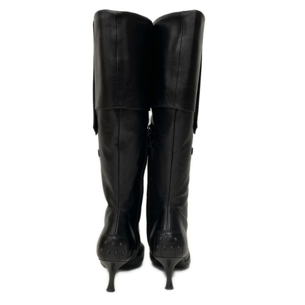 TOD'S(トッズ) ロングブーツ 36 1/2 レディース - 黒 レザー - メルカリ