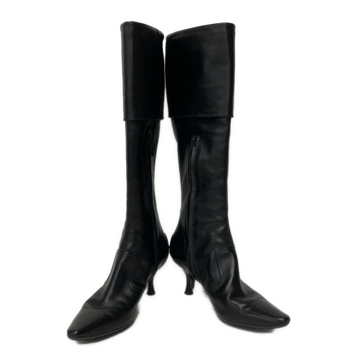 TOD'S(トッズ) ロングブーツ 36 1/2 レディース - 黒 レザー - メルカリ