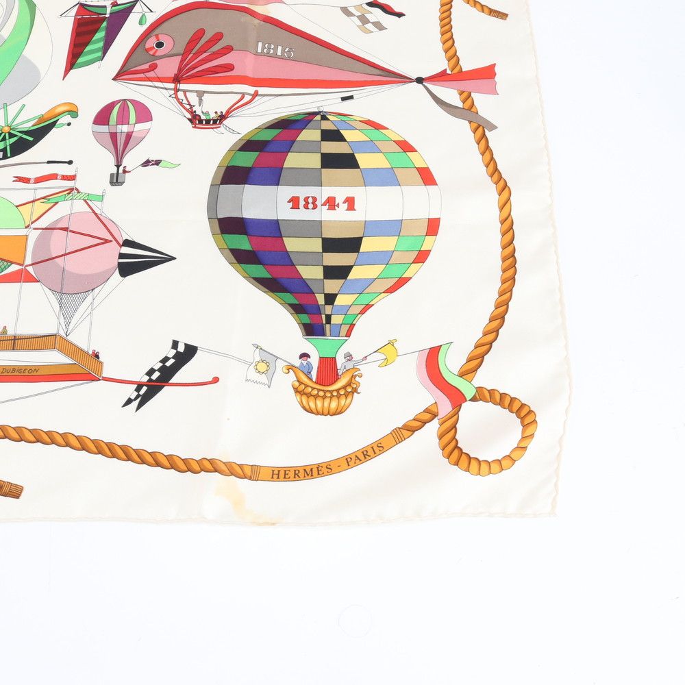 エルメス カレ 90 大空の狂気 Les Folies du Ciel 気球 スカーフ