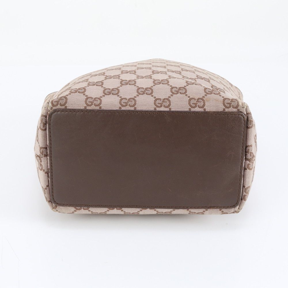 美品 グッチ GGキャンバス 002 1099 レザー トート バッグ 肩掛け