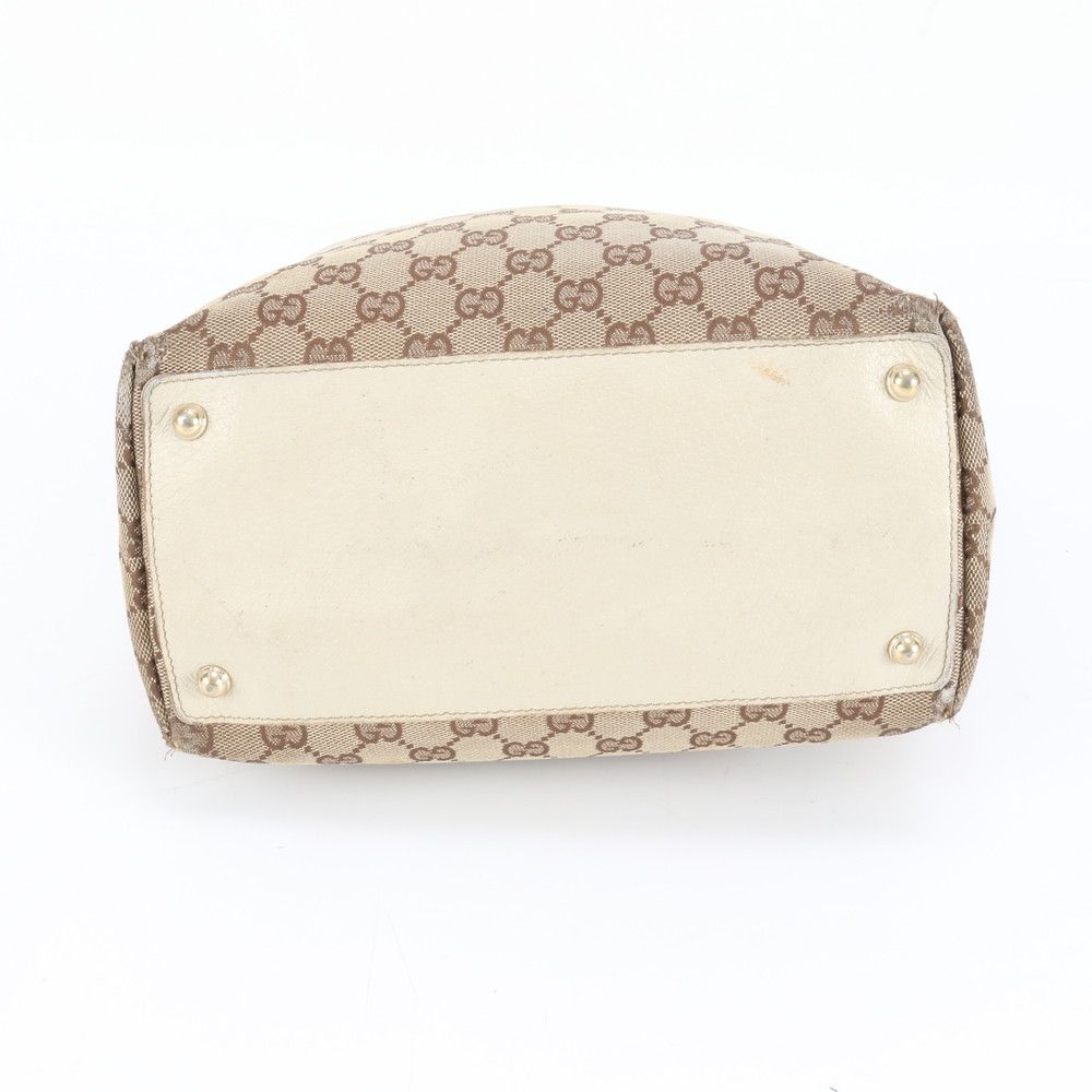 美品 グッチ GGキャンバス 120836 レザー トート バッグ 肩掛け