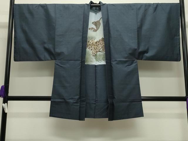 平和屋着物○男性 本場大島紬 アンサンブル 100亀甲 総詰め 常口トミ作