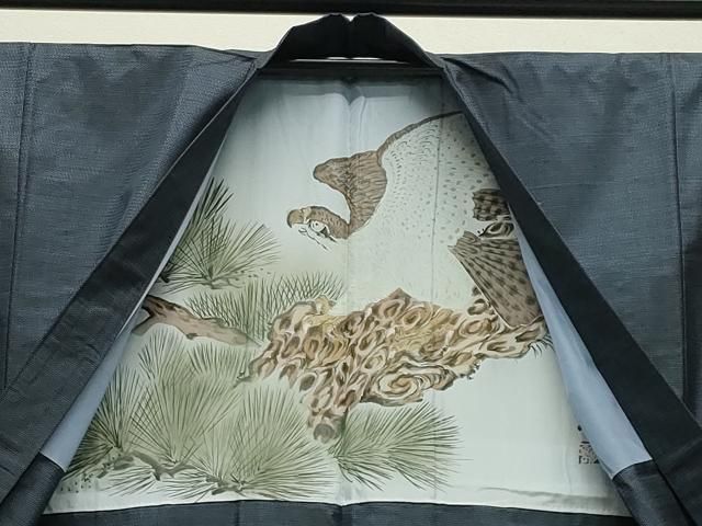 平和屋着物●男性　本場大島紬　アンサンブル　100亀甲　総詰め　常口トミ作　証紙付き　正絹　逸品　未使用　CABC8021gh 平和屋着物○男性 本場大島紬 アンサンブル 100亀甲 総詰め 常口トミ作