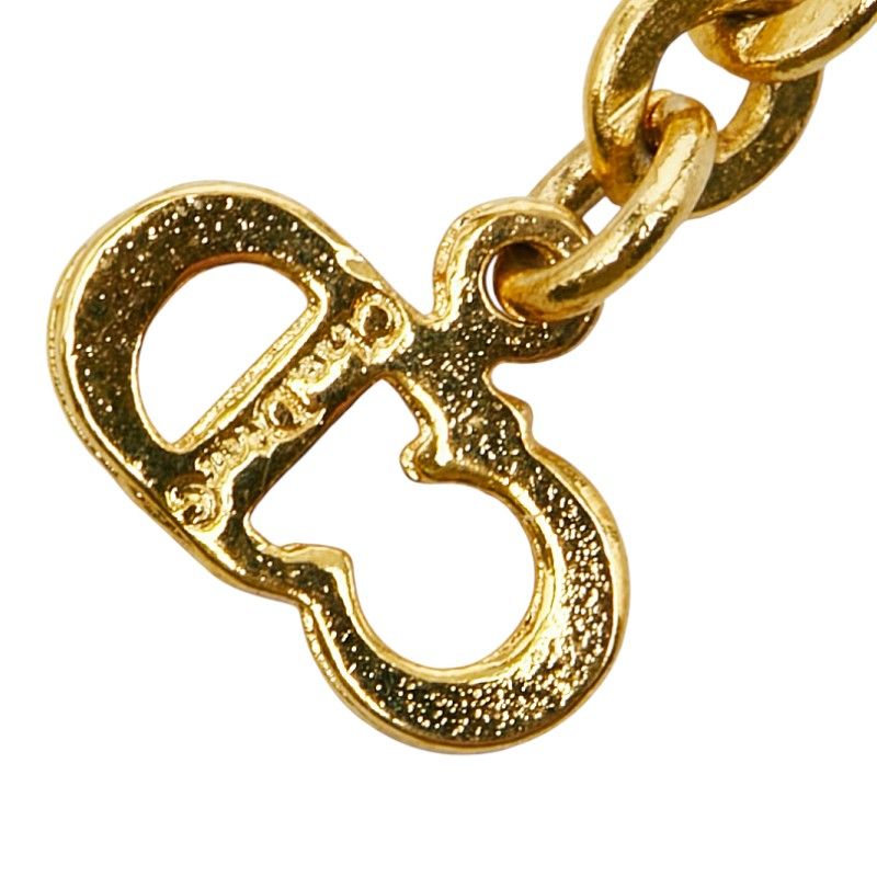 ディオール ロゴ ハートモチーフ ゴールド メッキ ラインストーン