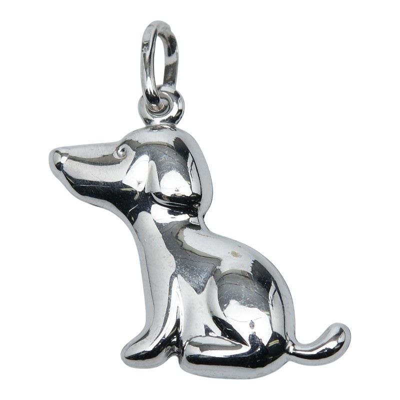 ウノアエレ ドッグモチーフ ペンダントトップ ネックレス K18WG