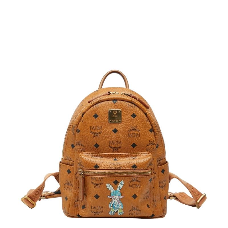 エム シー エム ヴィセトス ロゴグラム ラビット プリント リュック