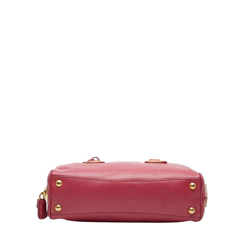 プラダ 三角ロゴプレート ハンドバッグ ショルダーバッグ 2WAY ピンク