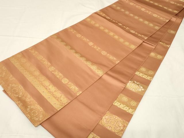 平和屋着物○西陣織 陰山織物謹製 箔屋清兵衛 六通柄袋帯 草木染 正倉