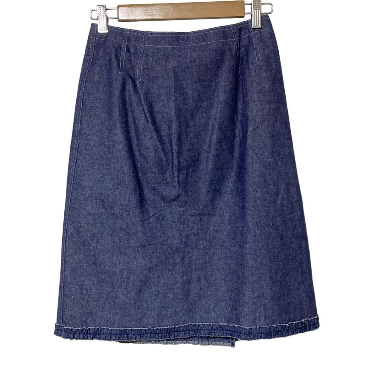 Rene(ルネ) 巻きスカート サイズ36 S レディース - ブルー ひざ丈