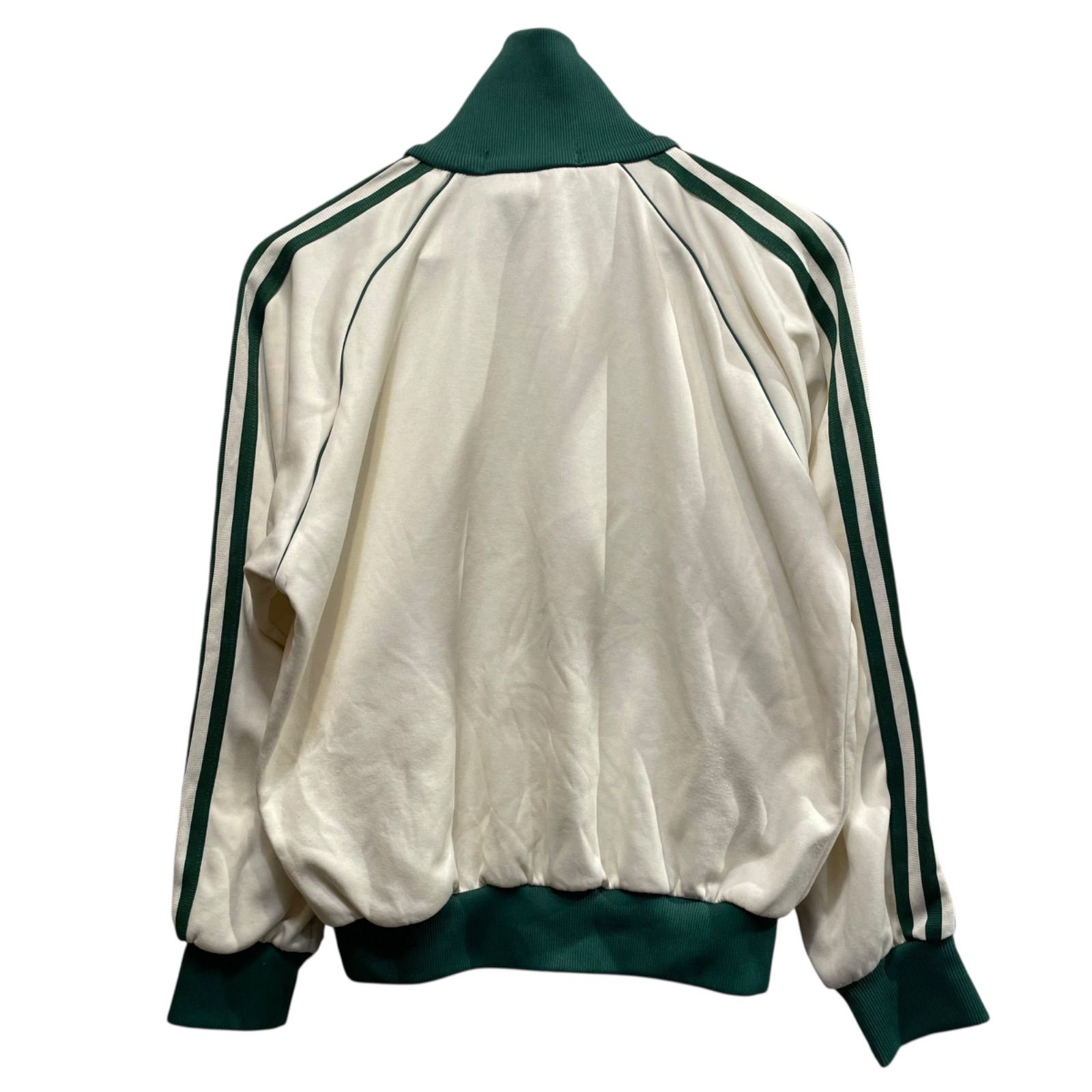 80s adidas Track Jacket オフホワイト緑 M相当 アディダス トラック