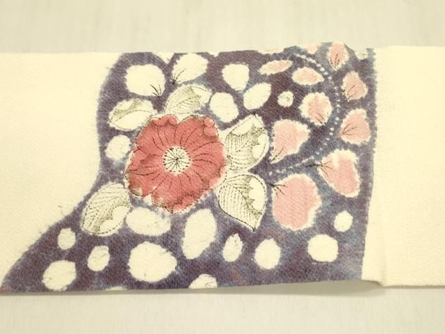 平和屋着物○九寸名古屋帯 辻が花 鬼しぼ縮緬 正絹 逸品 DABB7539op