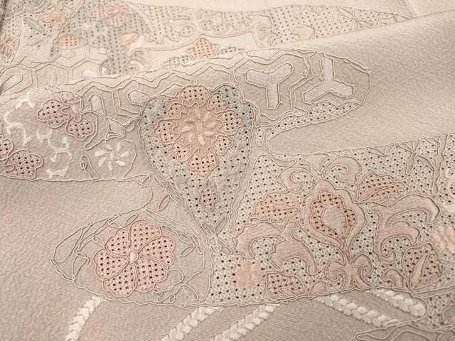 平和屋着物▽中国三大刺繍 スワトウ刺繍 汕頭刺繍 総刺繍 訪問着 道長