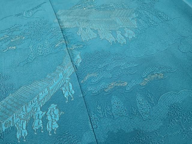 平和屋着物▽中国三大刺繍 スワトウ刺繍 汕頭刺繍 総刺繍 色留袖 室町