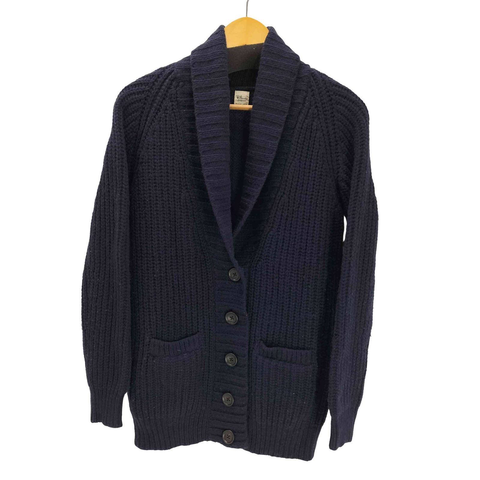 ロンハーマン　ニット　ショールカラー　カーディガン　M ロンハーマン Ron Herman カーディガン M ネイビー 紺色 長袖 ショール