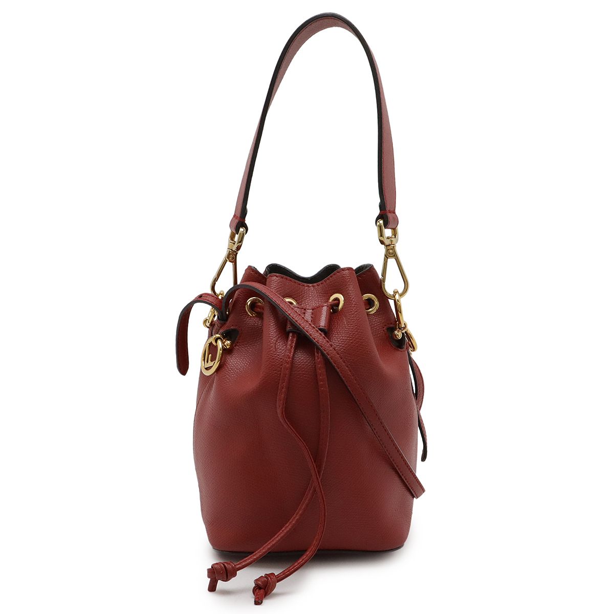 FENDI 赤 レザー ショルダーバッグ 【公式通販】