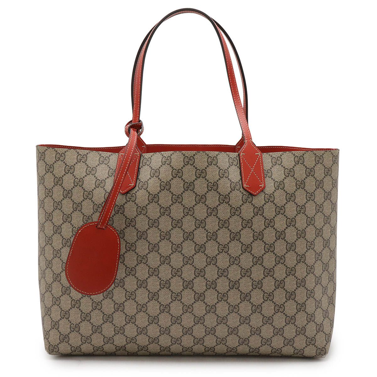 GUCCI グッチ トートバッグ GGスプリーム 肩掛け PVC×レザー 【公式通販】