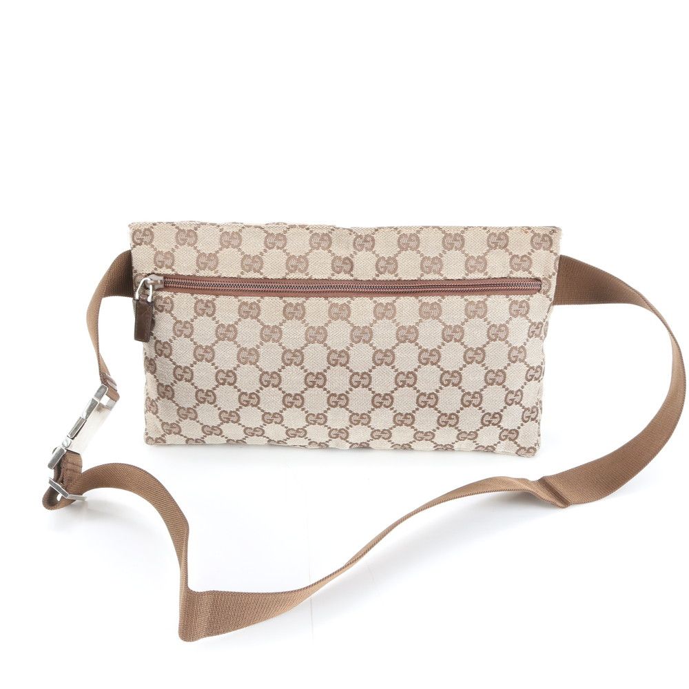 美品 グッチ GGキャンバス 28566 レザー 2WAY ボディバッグ 斜め掛け