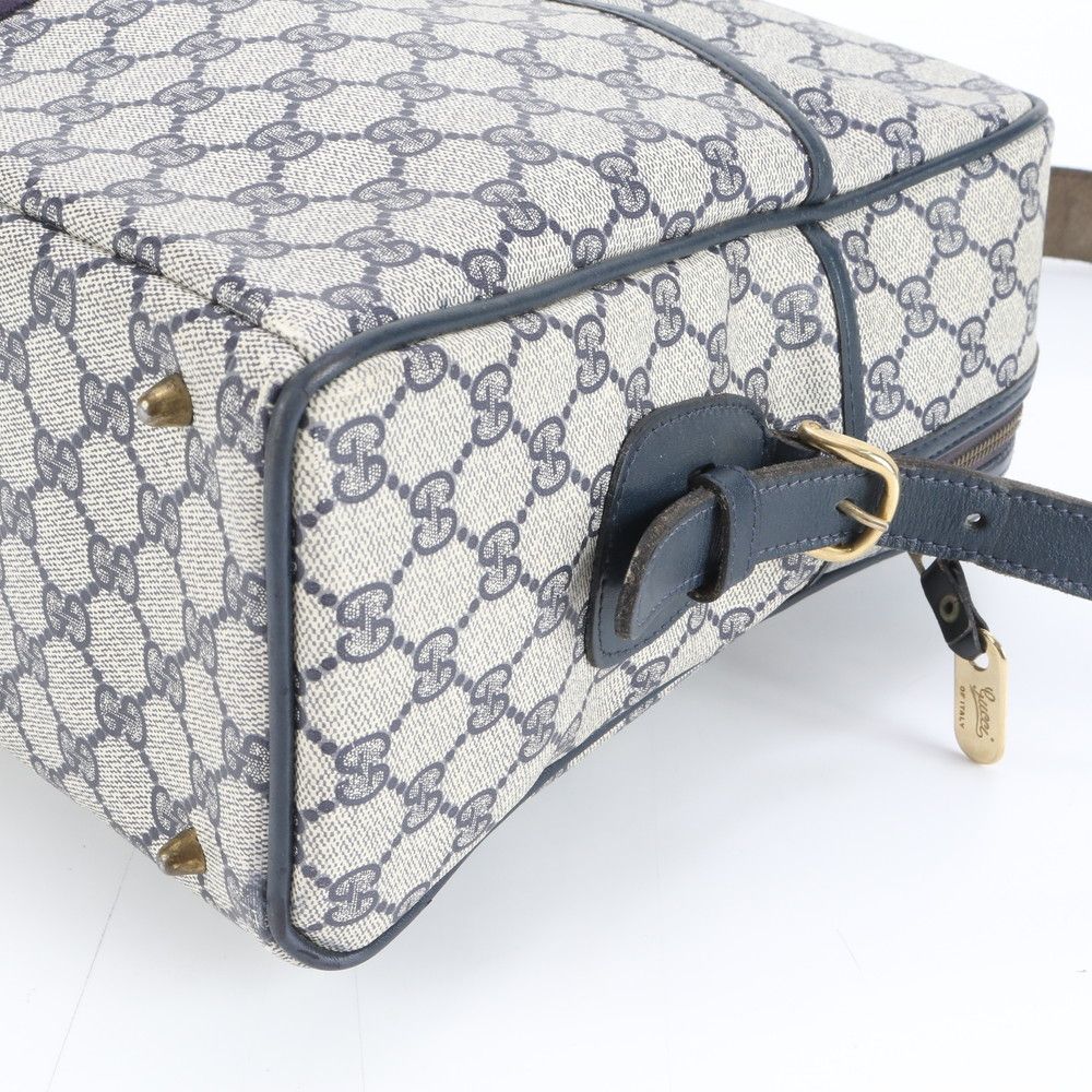 美品 オールド グッチ GGスプリーム レザー ショルダーバッグ 斜め掛け