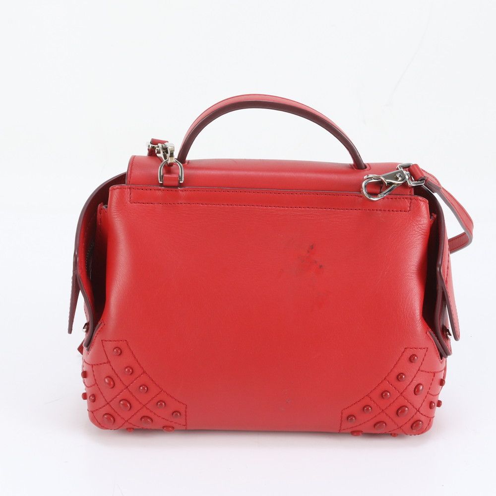 極美品 トッズ ウェーブ レザー 2WAY ショルダーバッグ 斜め掛け