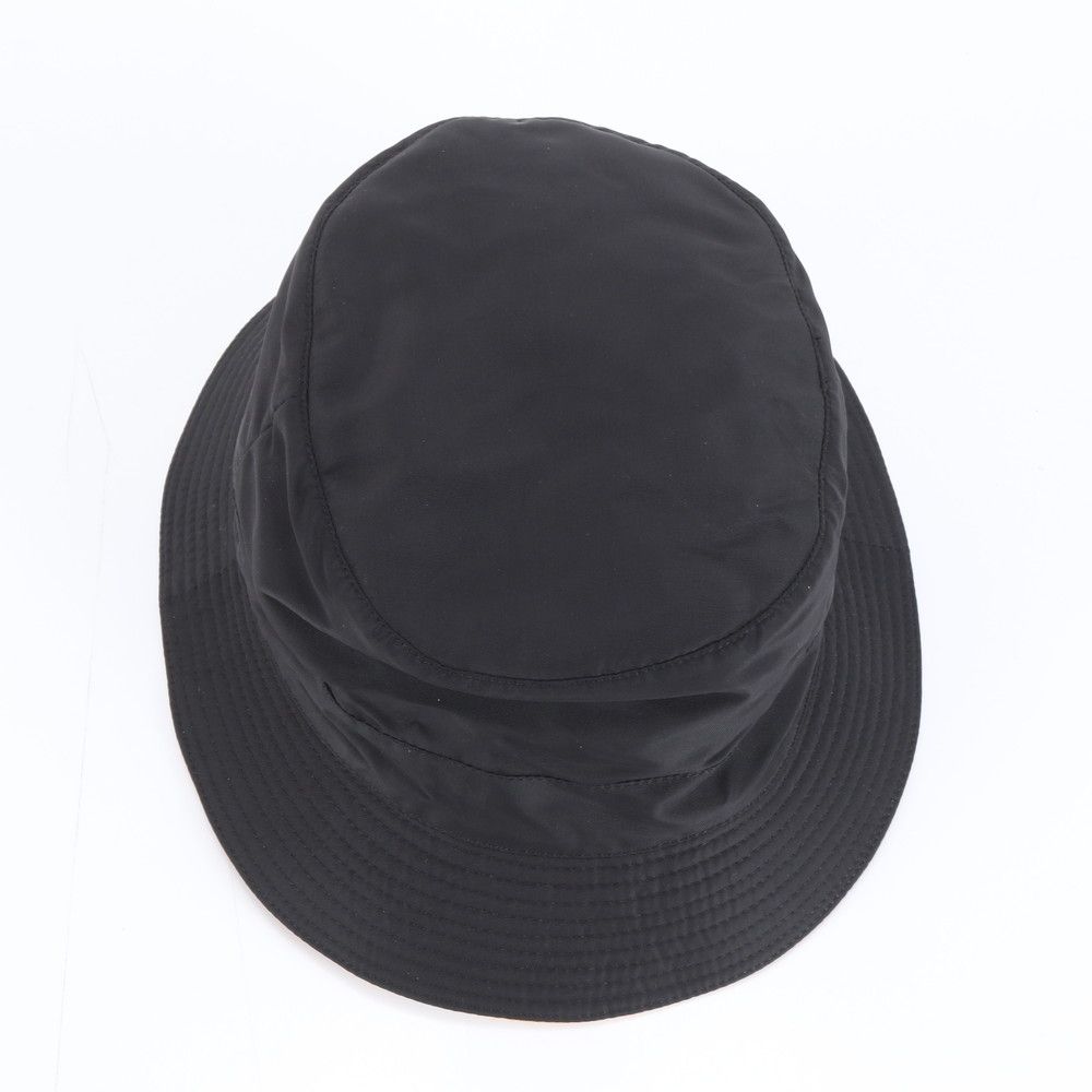 美品 エルメス Hロゴ バケットハット バケハ 60 ブラック オレンジ