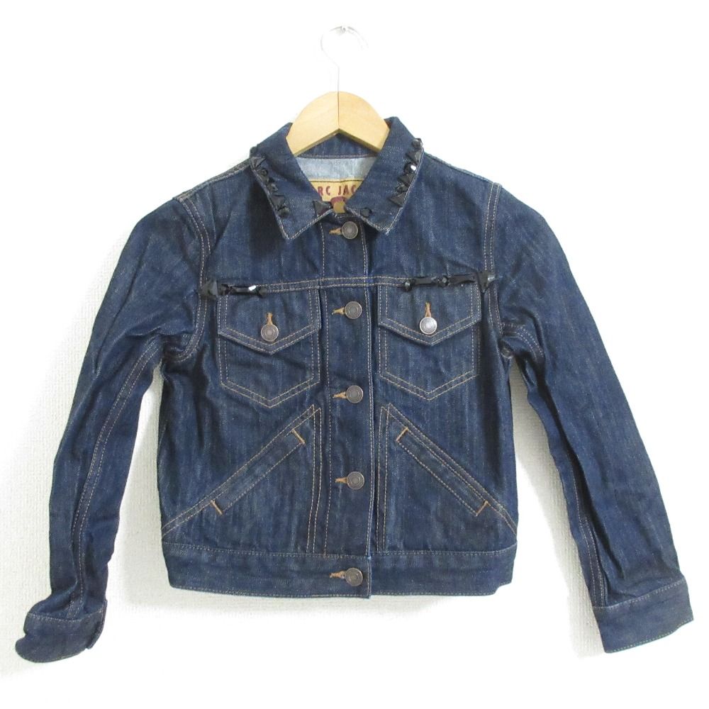 MARC JACOBS マークジェイコブス SHRUNKEN DENIM JACKET ビジュー装飾