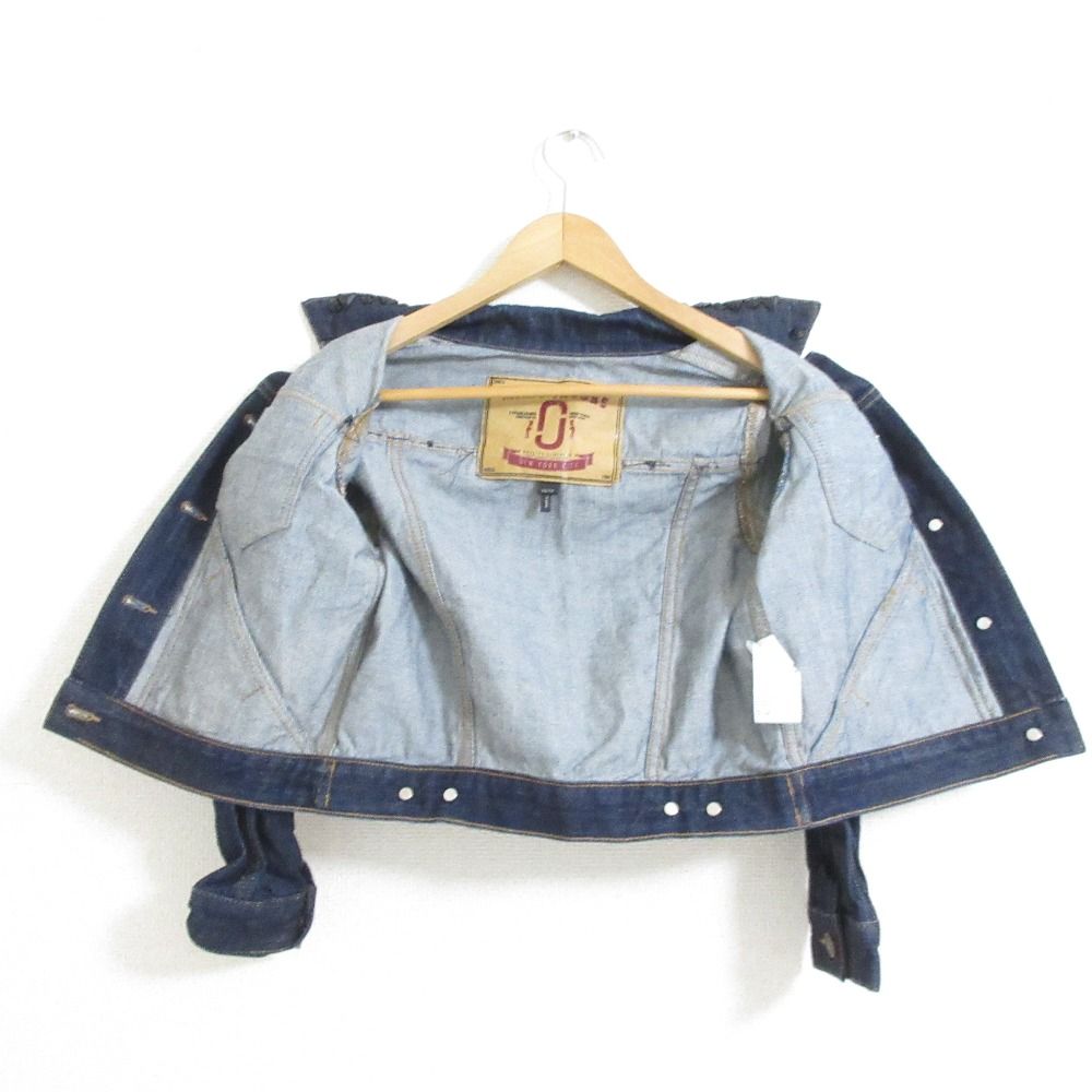 MARC JACOBS マークジェイコブス SHRUNKEN DENIM JACKET ビジュー装飾