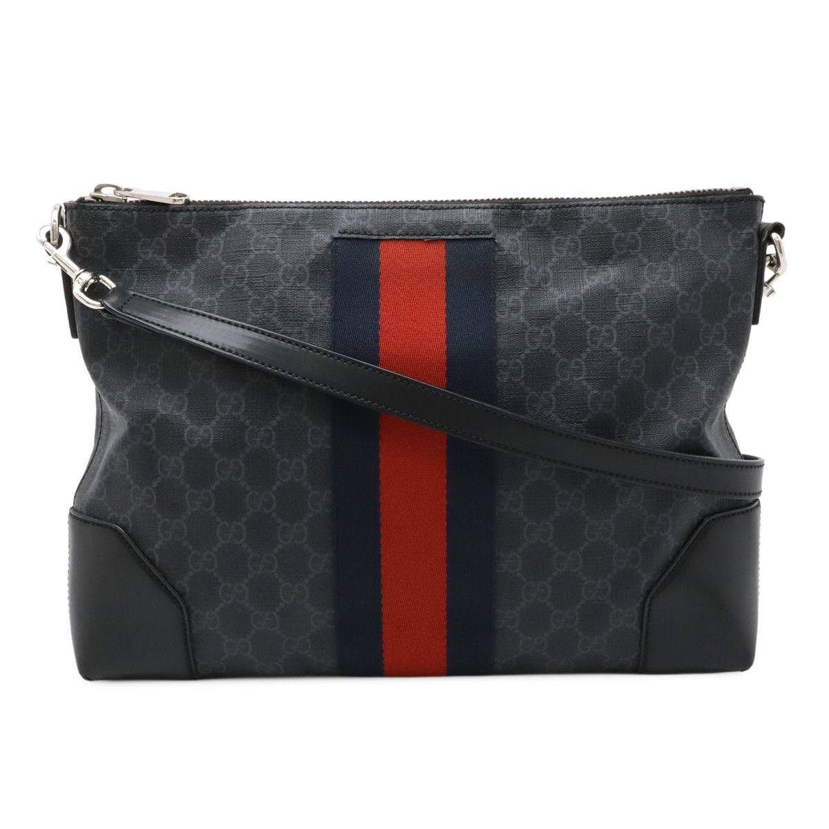 GUCCI グッチ GGスプリーム ウェブライン メッセンジャーバッグ 