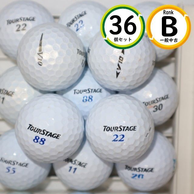 ブリヂストンTOUR B V10 ゴルフボール ホワイト 3ダース　未使用品 3ダース ブリヂストン ツアーステージ V10 Bランク ロストボール 白