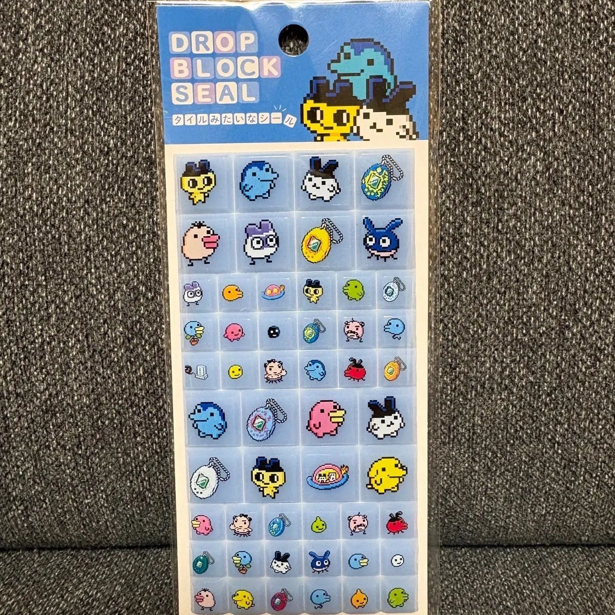 正規品】たまごっち タイルシール DROP BLOCK SEAL｜ドット絵シール