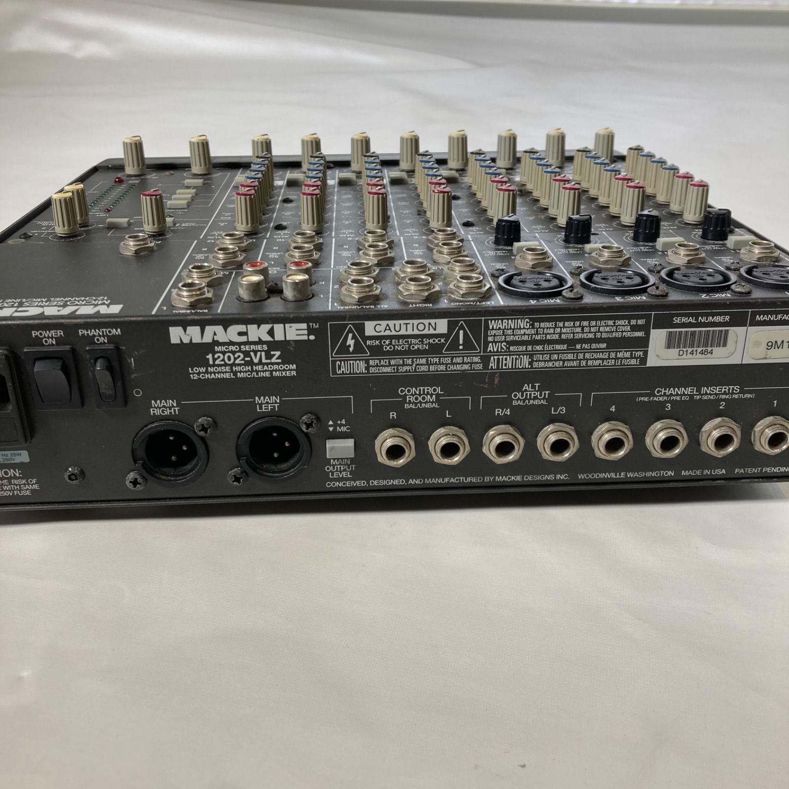 中古品 MACKIE 1202 VLZ PRO アナログミキサー 中古品 MACKIE 1202 VLZ