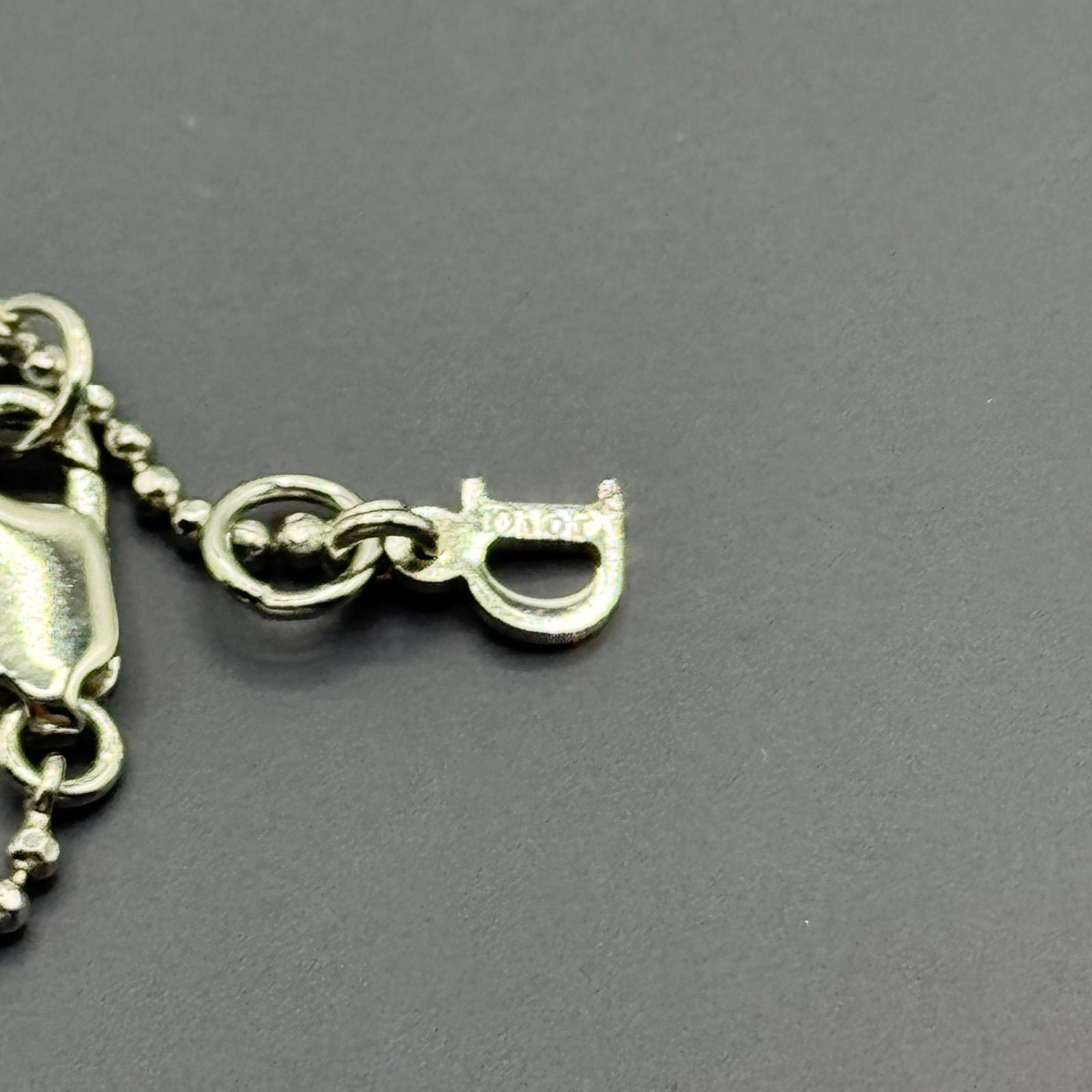 美品 クリスチャンディオール ダイス サイコロ ネックレス シルバー 銀 