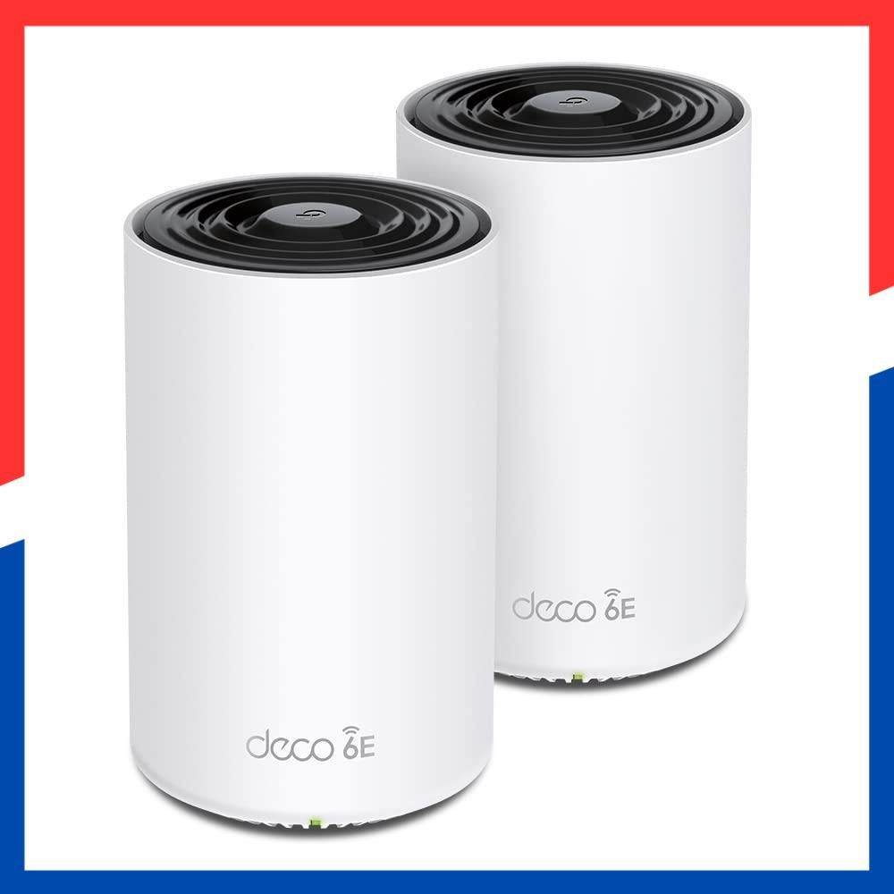 商品 Deco 574 Mbps 2402 XE 75 AXE 5400 スマートホーム 2.5 Gbps 無線LAN 対応 Pro スマートテレビ 中継 メッシュWi-Fiシステム band tri 2-pack ルーター 6 E WiFi