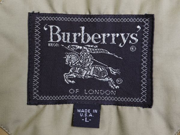 90s USA製 バーバリープローサム 中綿 ハーフ コート レディース L