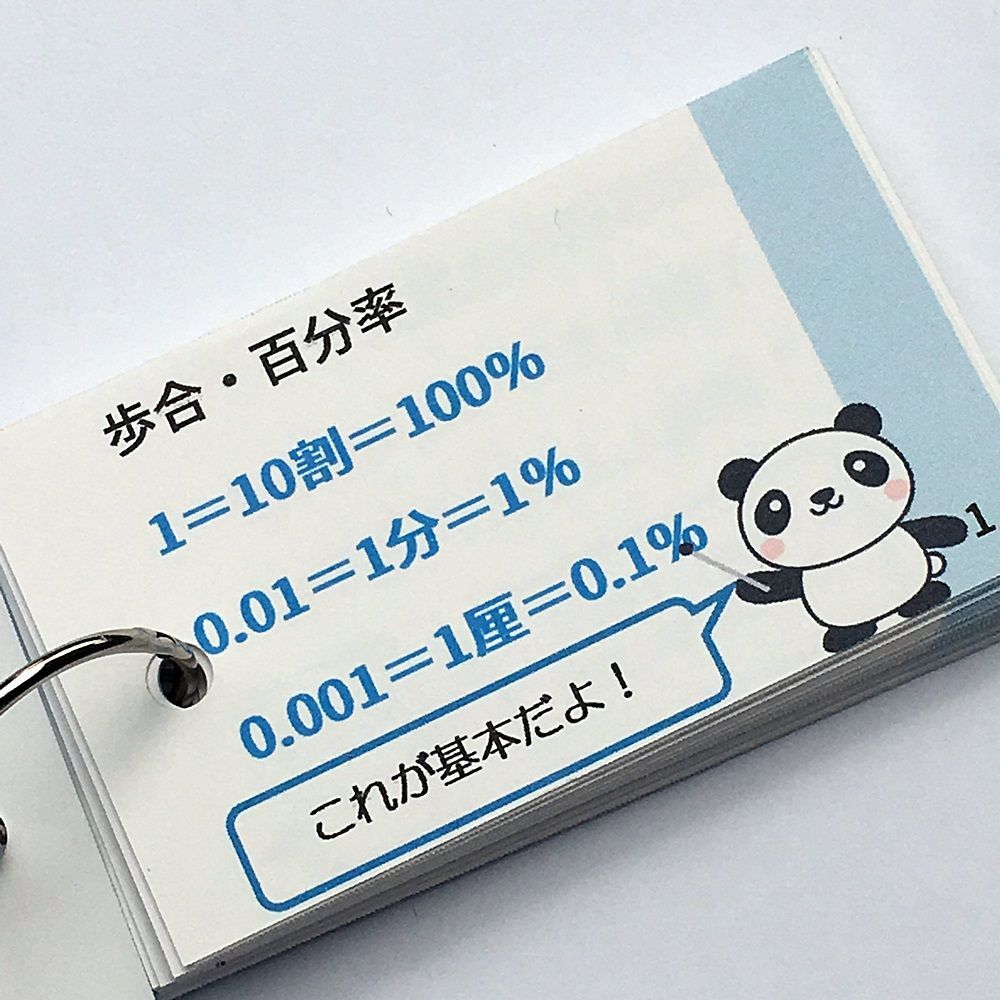 ○【045】小学生算数 割合の問題 基本編 一問一答カード 中学受験 中学