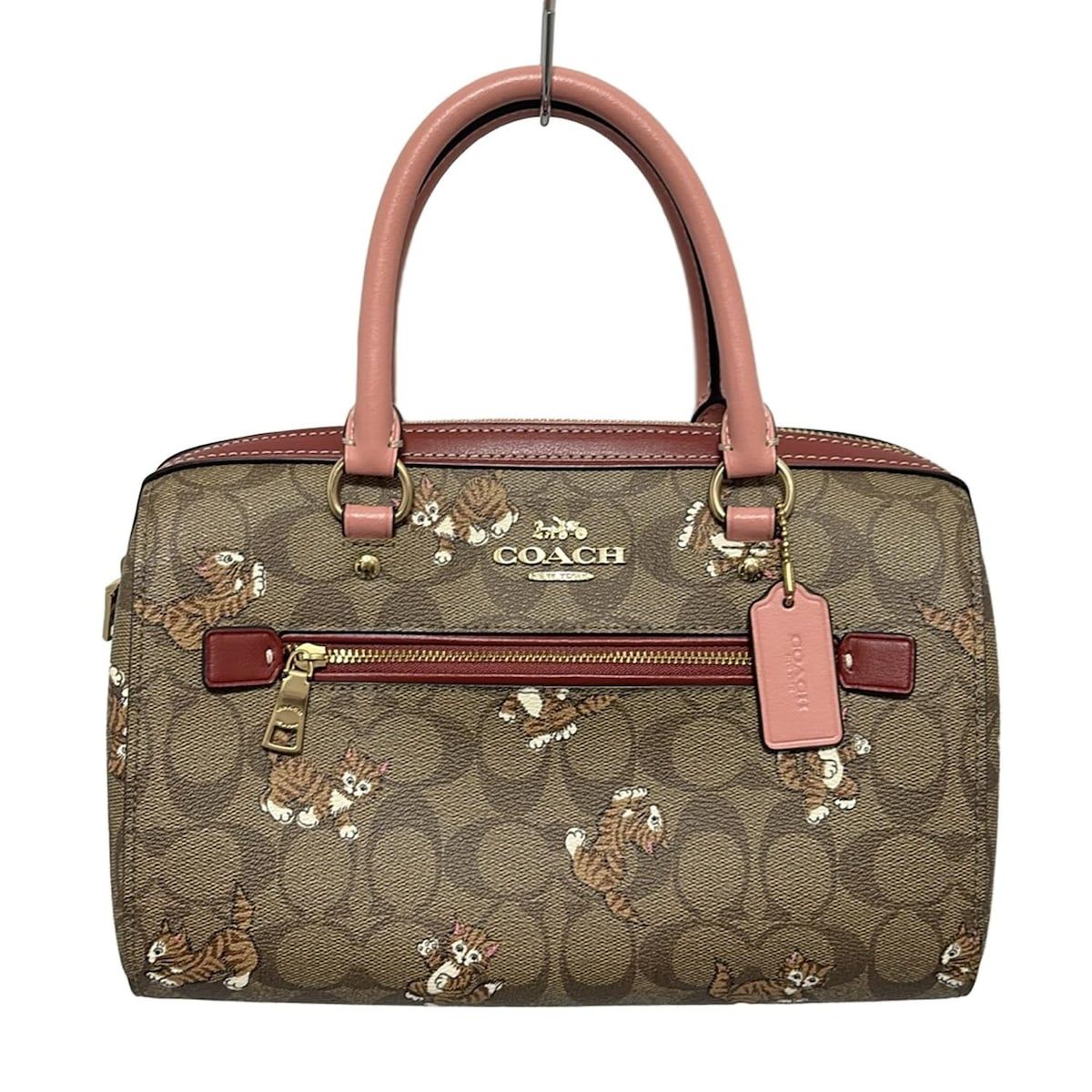 COACH(コーチ) ハンドバッグ美品 ローアン サッチェル,シグネチャー柄 COACH(コーチ) ハンドバッグ美品 ローアン サッチェル,シグネチャー柄