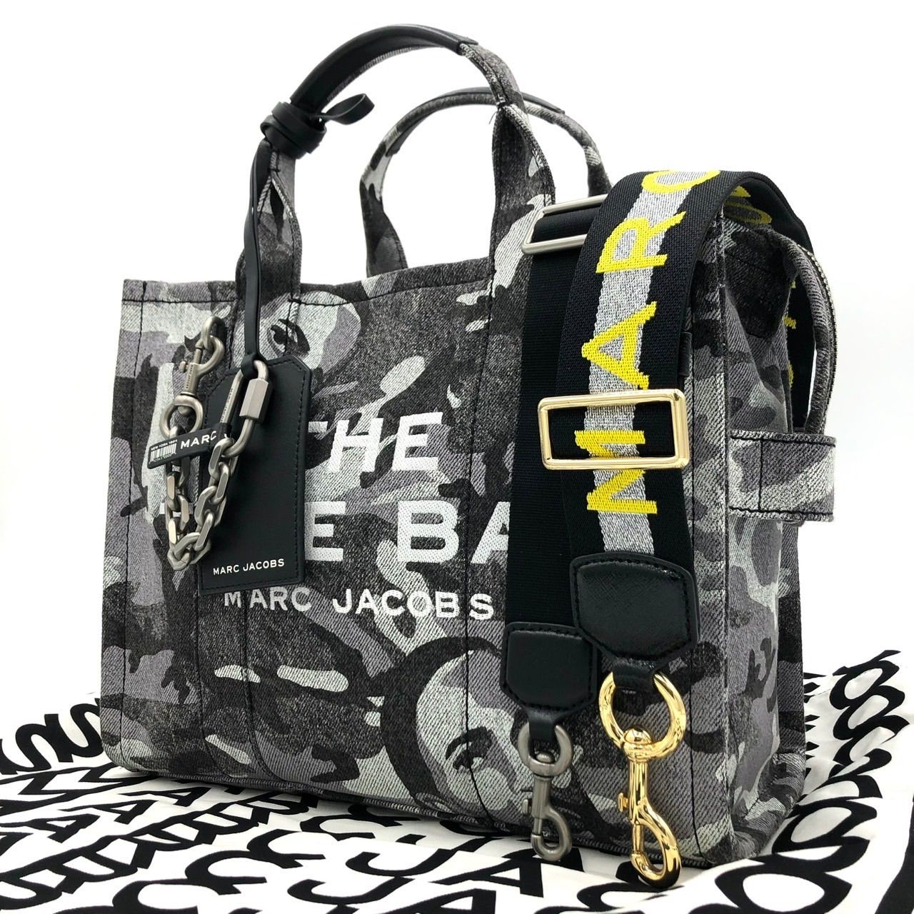 極美品】マークジェイコブス ザ トートバッグ カモフラ 迷彩 デニム 