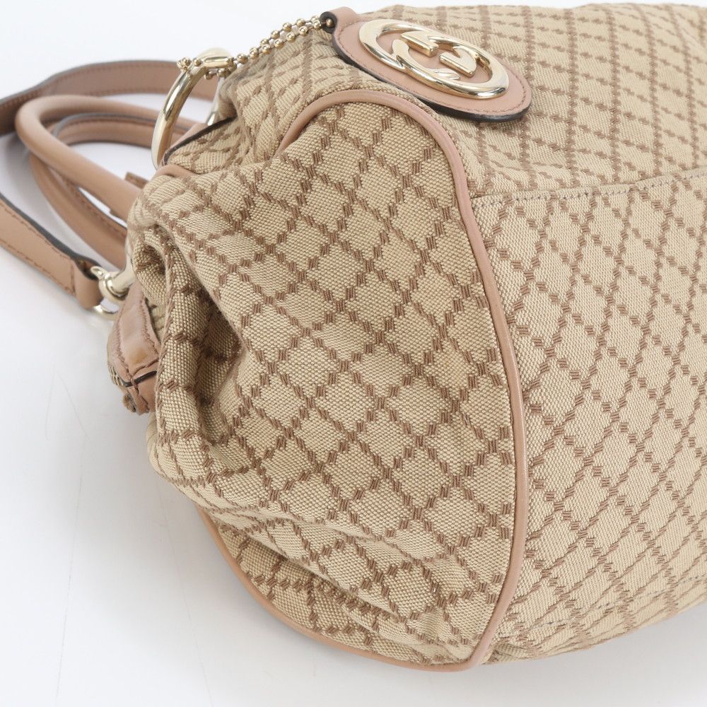 美品 グッチ ディアマンテ スーキー 223974 レザー 2WAY ショルダー