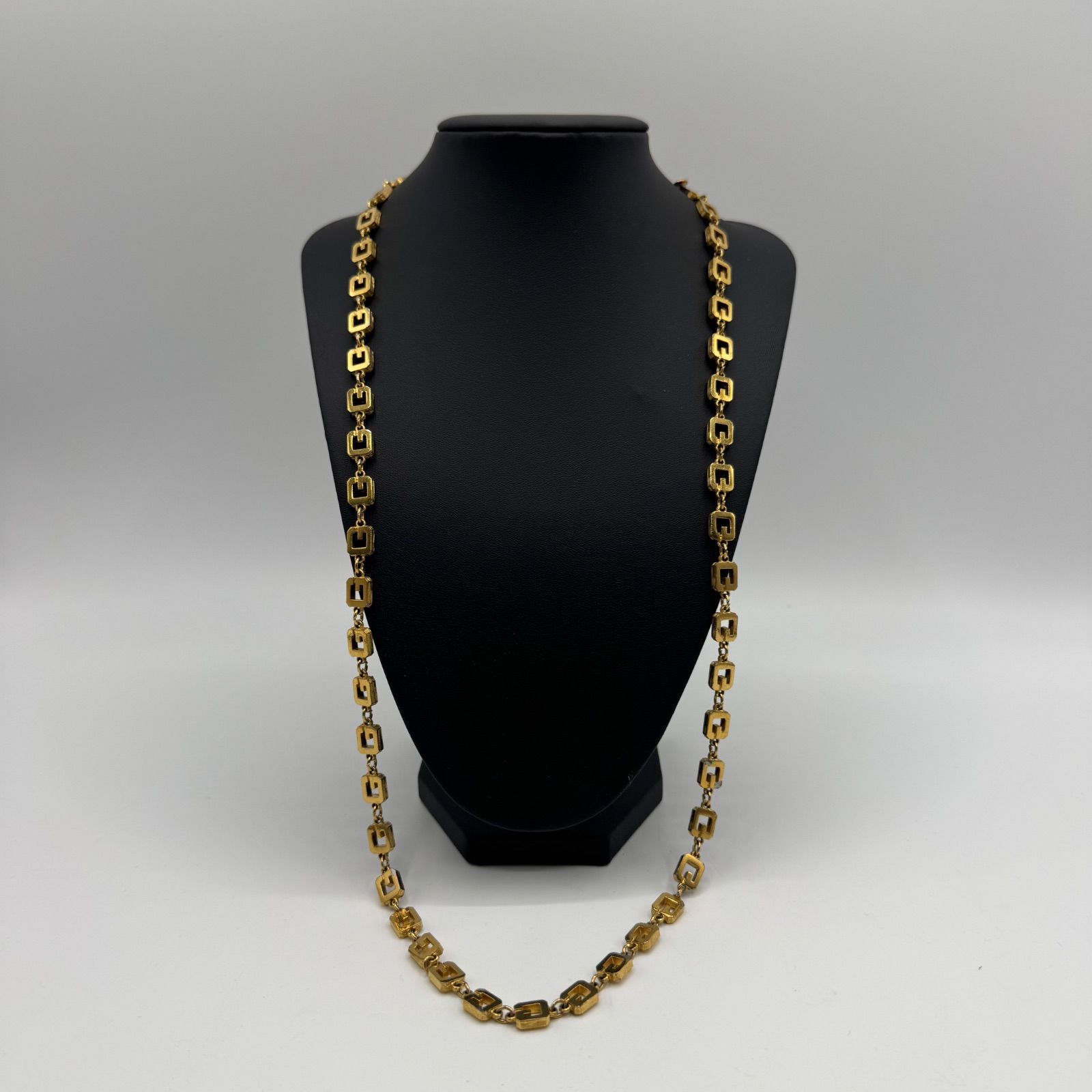 美品 ジバンシー ロング ネックレス Gロゴ ゴールド 金 ヴィンテージ 