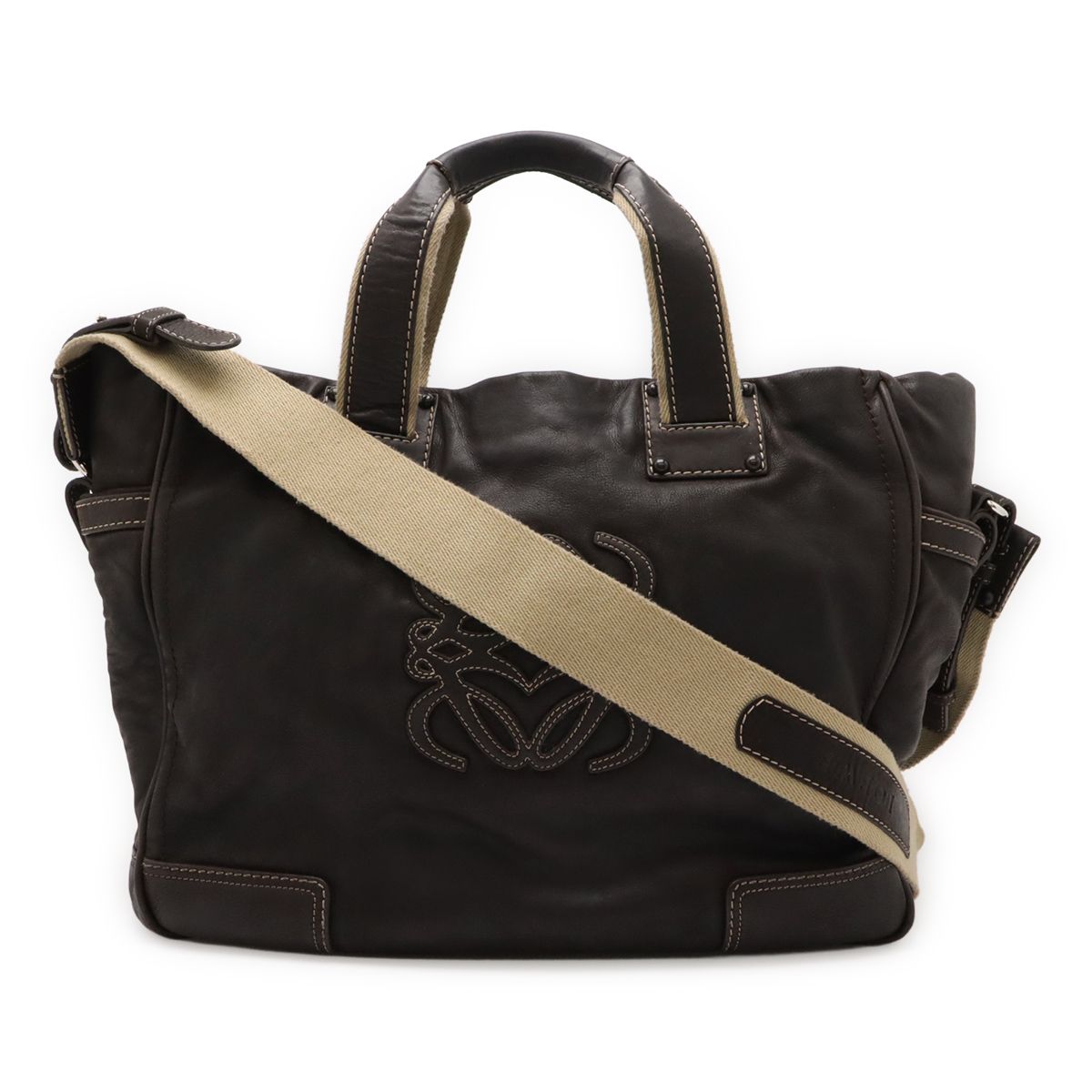 LOEWE ロエベ アナグラム ボストンバッグ トラベルバッグ 旅行かばん 