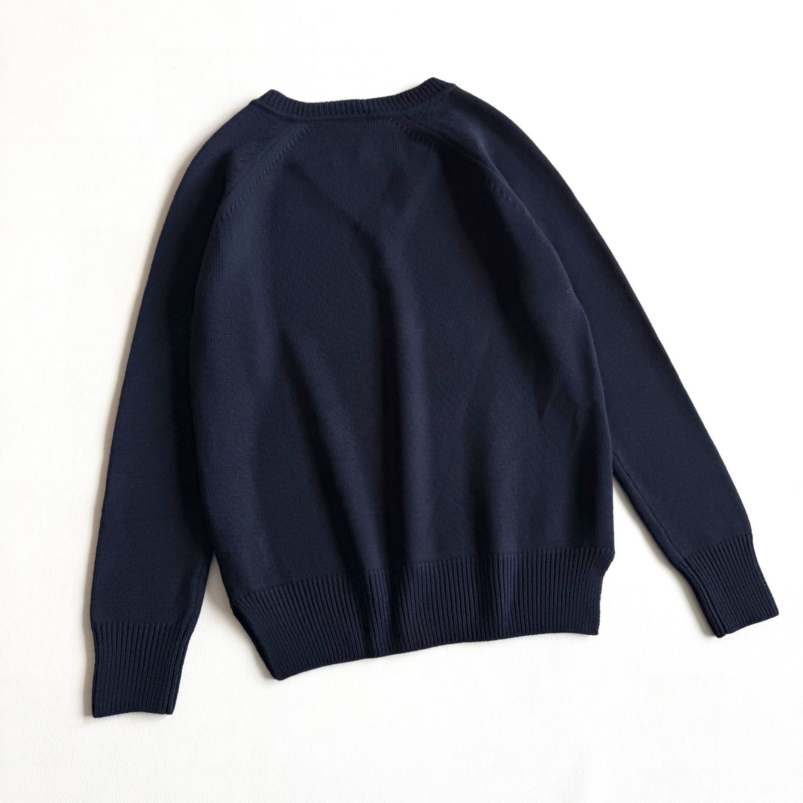 L'Appartement SOUTH WIMBLEDON ネイビーセーター L'Appartement アパルトモン ウール100％ Vネック ニット ネイビー