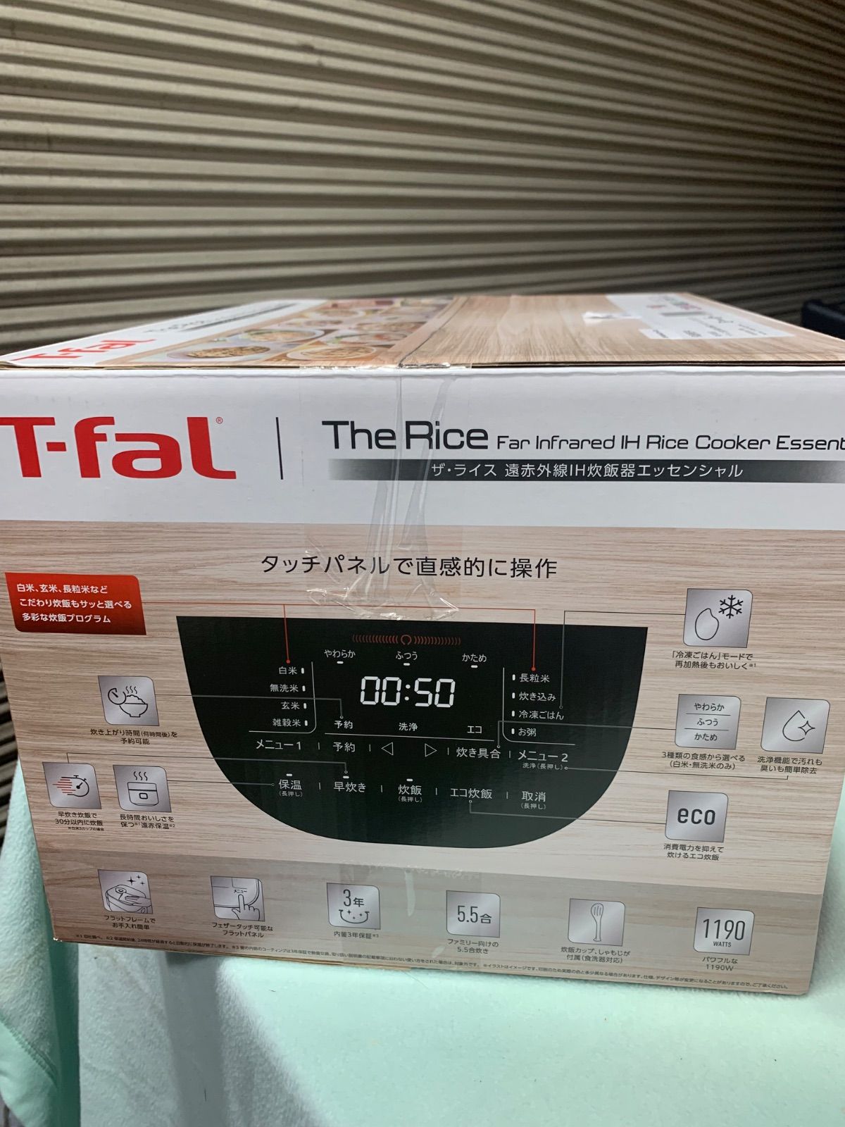 T-fal ザ・ライス ブラック 5.5合炊飯器 RK9108J0 - メルカリ