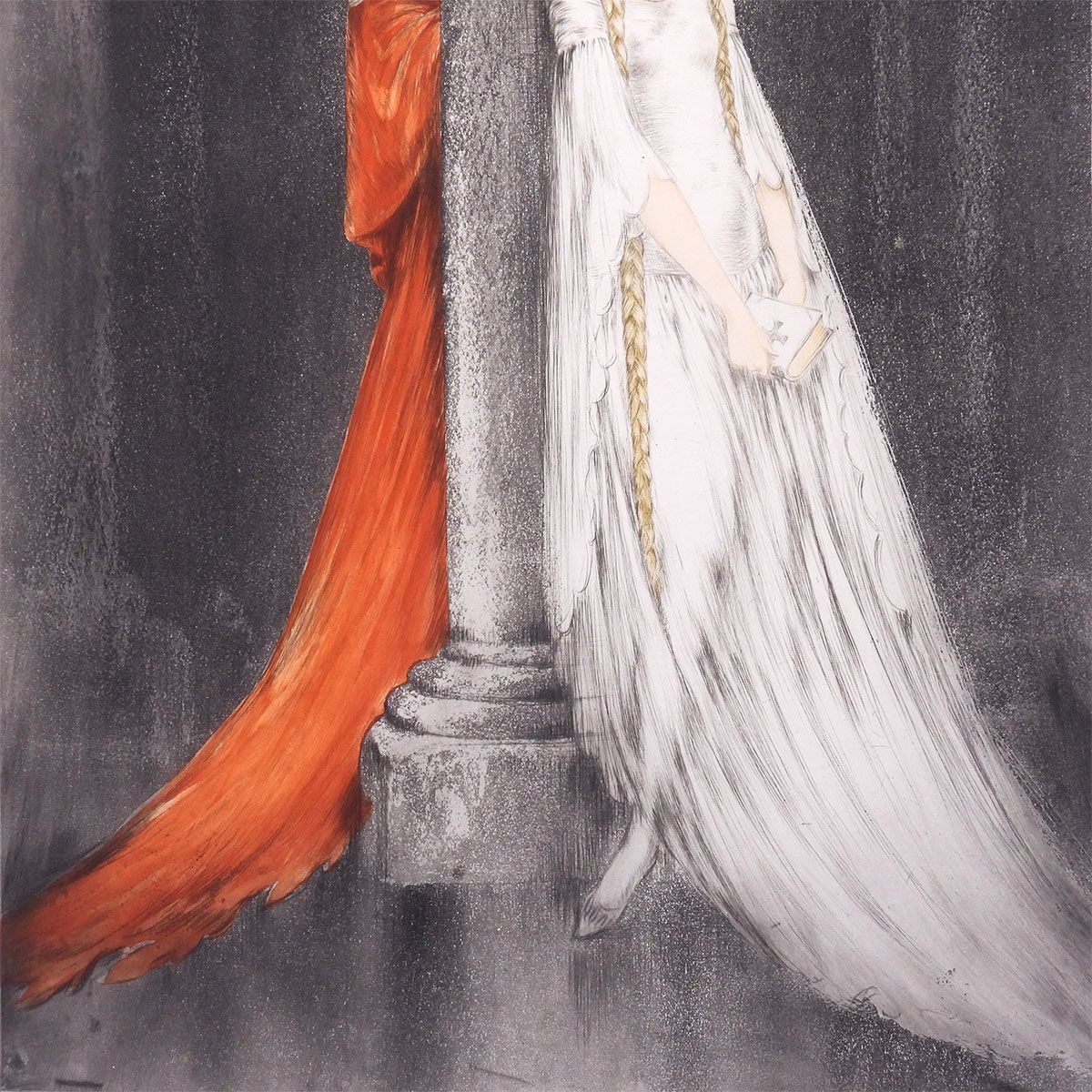 ルイ・イカール ファウスト 人物画 女性像 戯曲 マーガレット 作家直筆