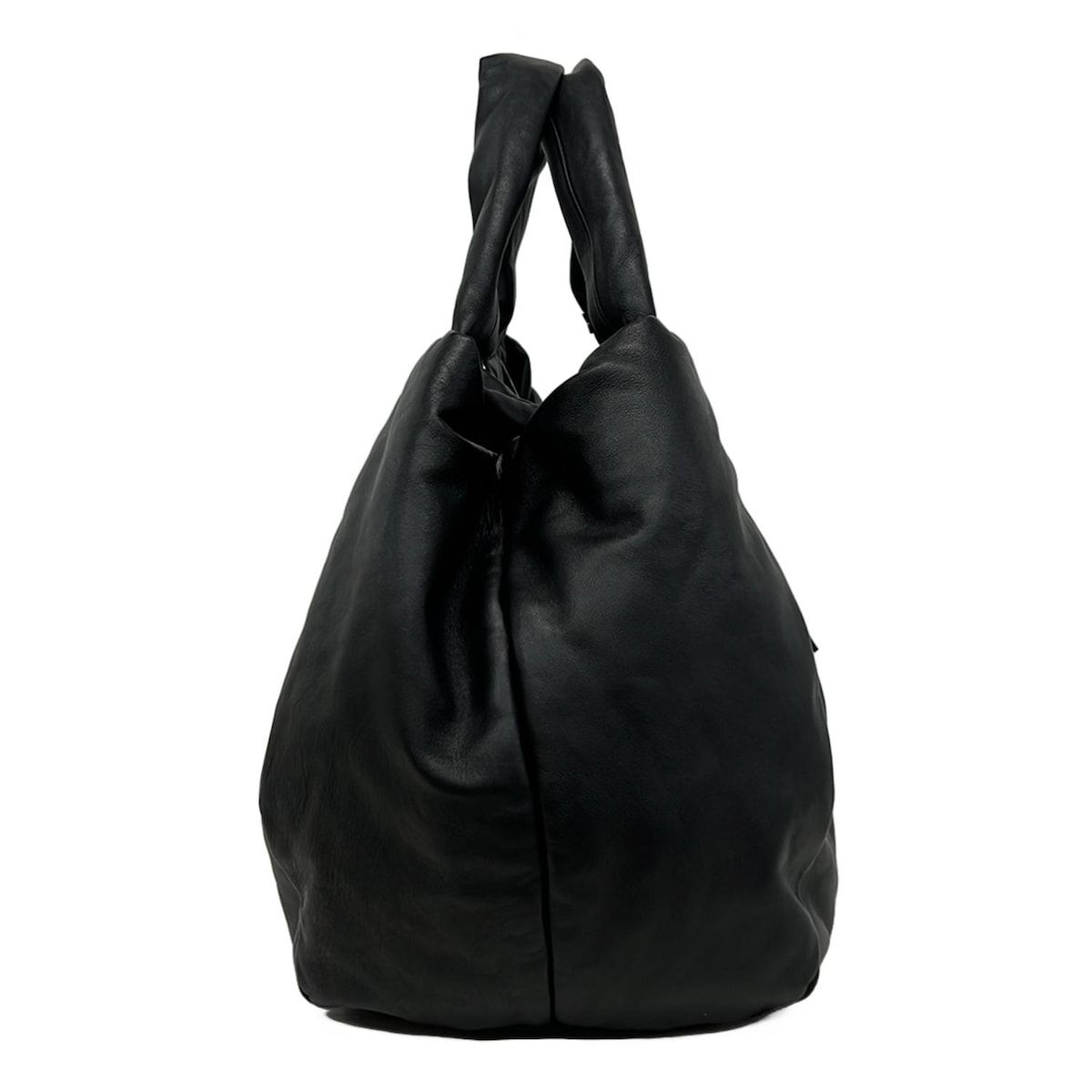 GIORGIOARMANI(ジョルジオアルマーニ) トートバッグ 黒 レザー - メルカリ