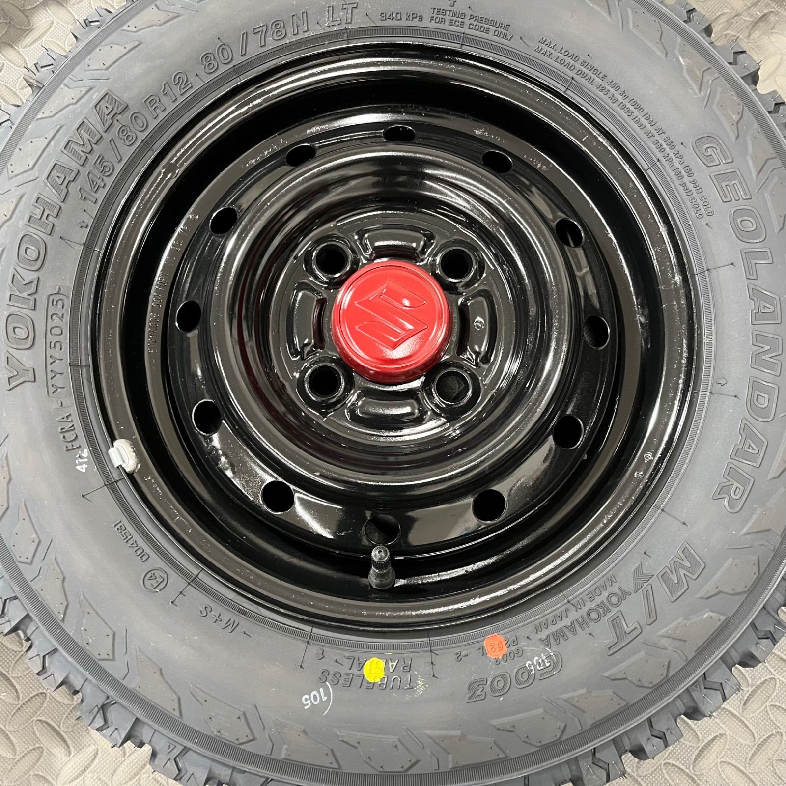 25年製 新品タイヤ 145/80R12 80/87N LT ヨコハマ ジオランダー M/T