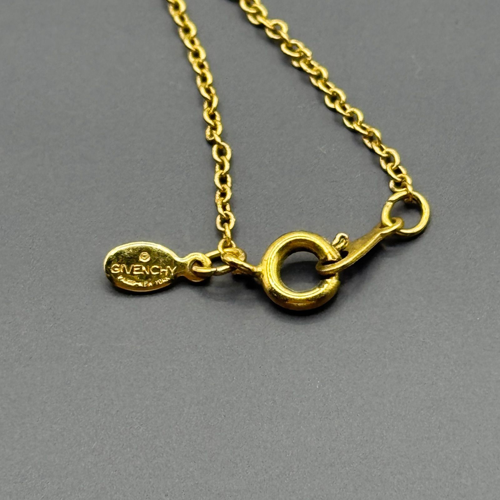 美品 ジバンシー Gロゴ ネックレス ゴールド 金 ヴィンテージ オールド