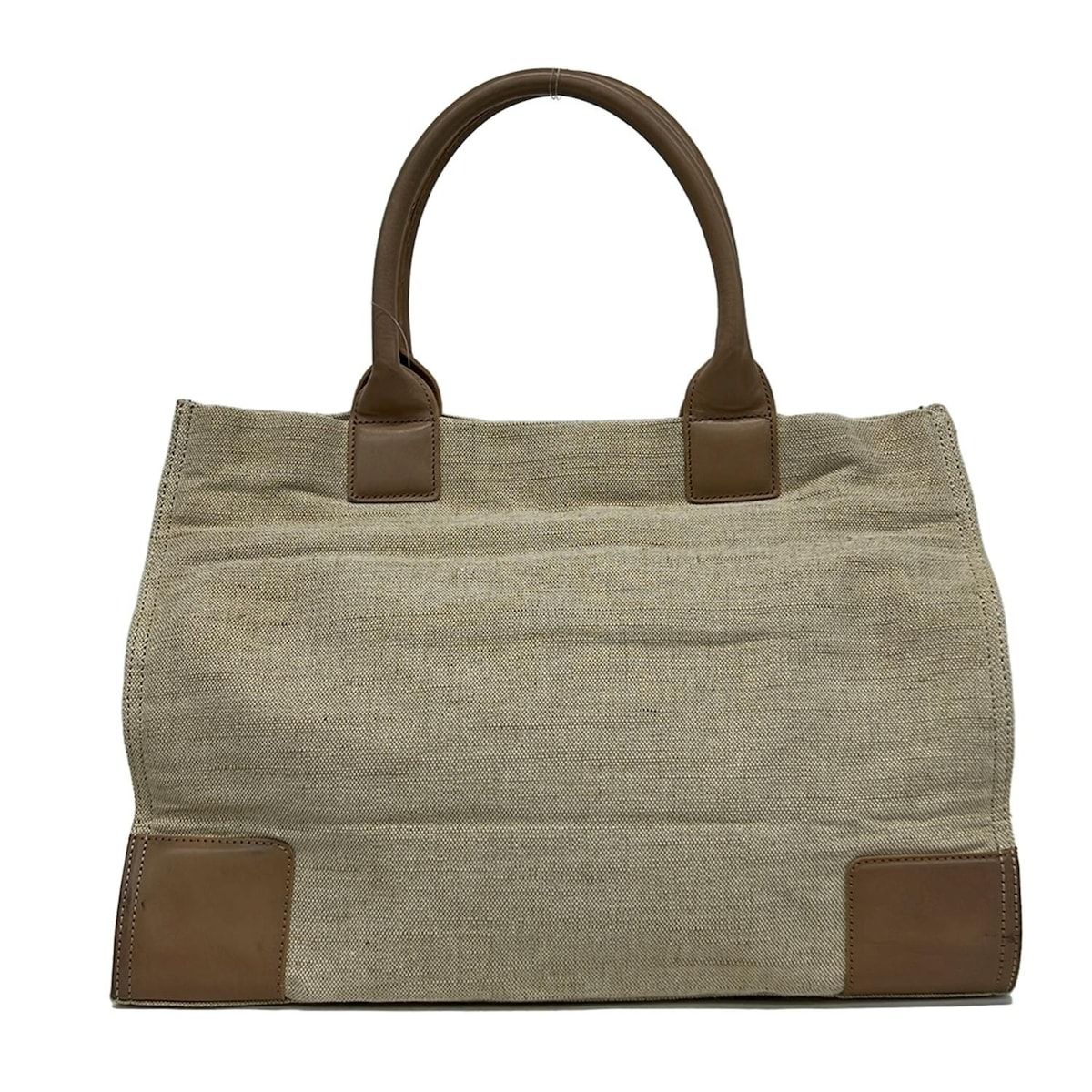 TORY BURCH(トリーバーチ) トートバッグ - ベージュ×ブラウン レザー