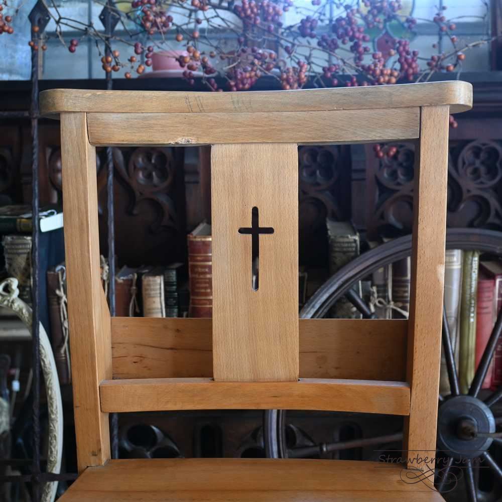 L3705-14-3 英国アンティーク チャーチチェア ヴィクトリアン