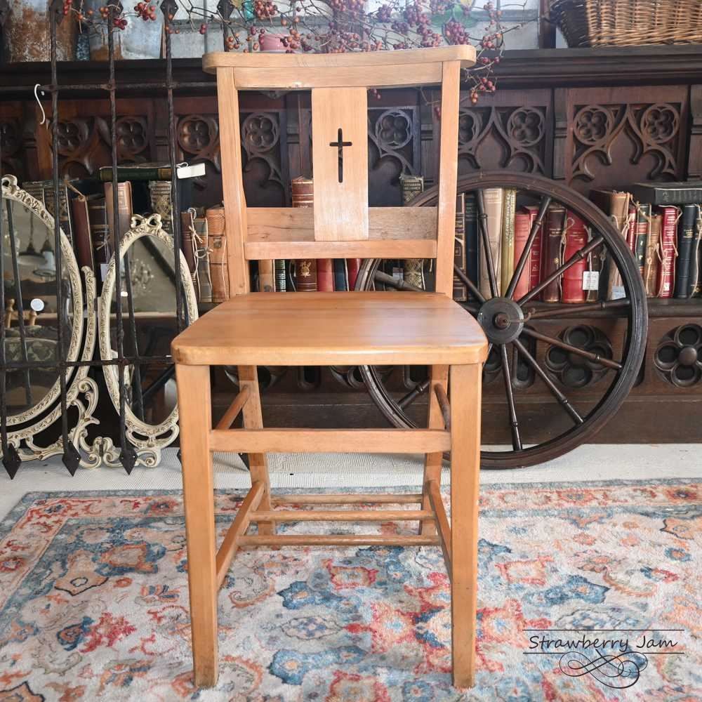 L3705-14-3 英国アンティーク チャーチチェア ヴィクトリアン